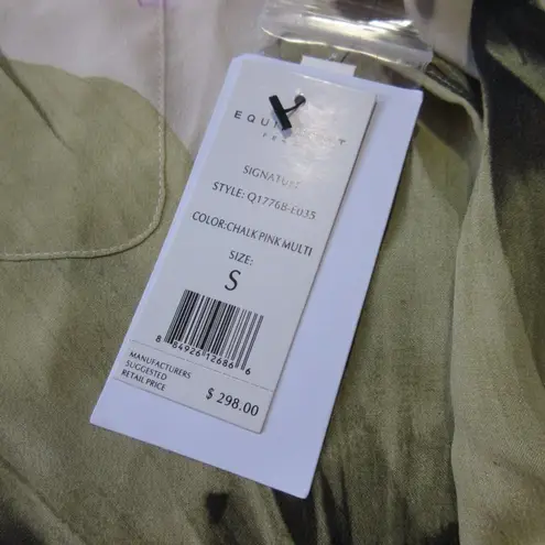 Equipment NWT Signature in Chalk Pink Digital Floral Silk Button Down Shirt S