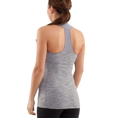 Lululemon  Scoop Neck Tank Wee Are From Space Coal Fossil Top Size 8