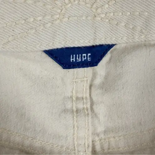 Daily Blue By AG Hype Classic Cropped Jeans Bone Straight Leg High Rise 27 NEW White