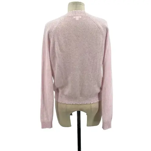 Minnie Rose Cashmere Frayed Edge Cropped V