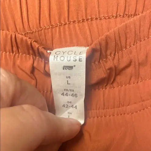 Stylish Women's Athletic Shorts in Rust by Nike Orange Size L thumbnail 4