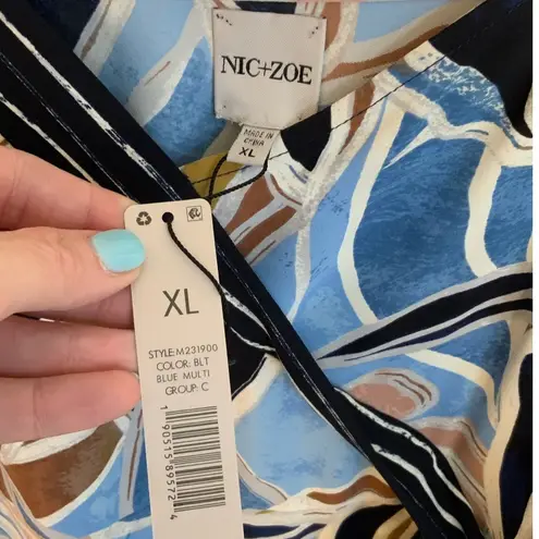 Nic & Zoe SAPPHIRE SHADES DRESS Blue Size XL