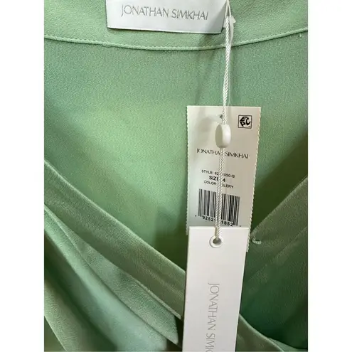 Jonathan Simkhai Edna Off the Shoulder Mini Dress Size 4 Green