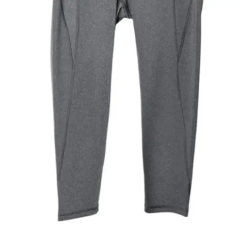 Ivy Park Crop Leggings Gray Size Small Logo Waistband Reflective Detail