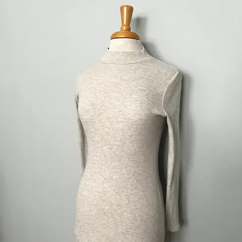 Heart & Hips Gray Mock Turtleneck Longsleeve Bodycon Dress