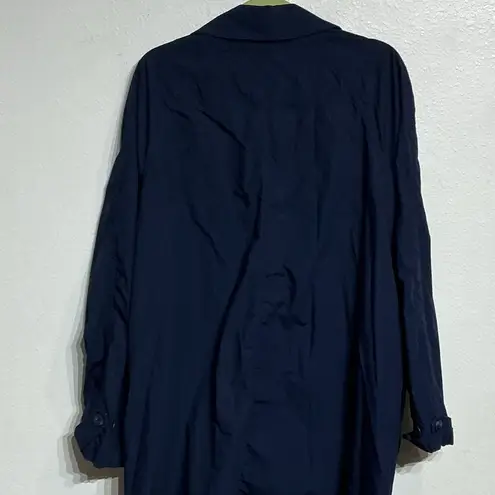 Gap  Navy Blue Trench Coat Sz L