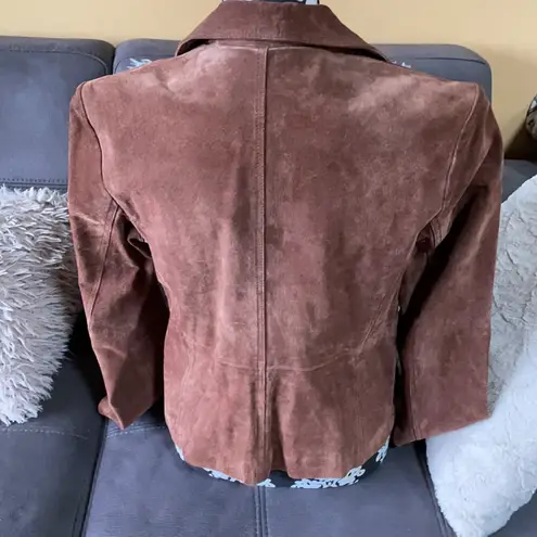 New York & Co. Brown Suede Jacket Size 8