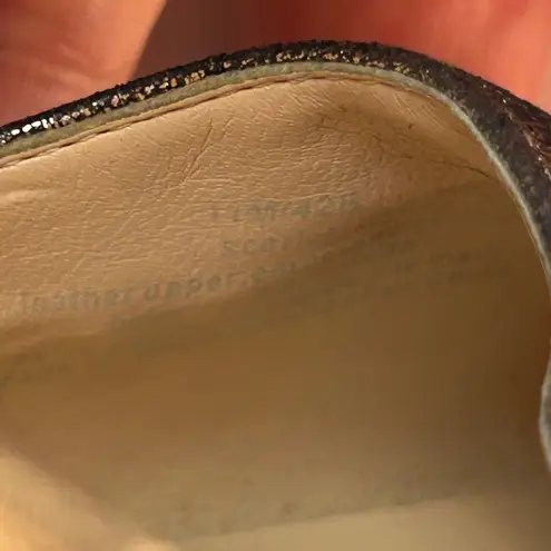 Karl Lagerfeld Paris Metallic Quilted Block Heel Pumps Bronze Gold Size 11