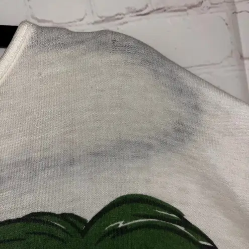 Vintage 70's 80's Disney Mickey Mouse Hawaiian Tropical Vacation T Shirt Size LG White