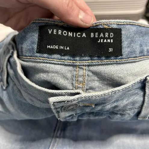 Veronica Beard Jeans Womens 31 Dylan Full Length Straight High Rise Sunset Pier