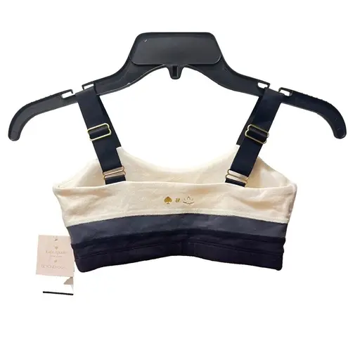 Beyond Yoga Kate Spade x Limited Edition Sold Out Gray Color Block Bra SZ XS NWT