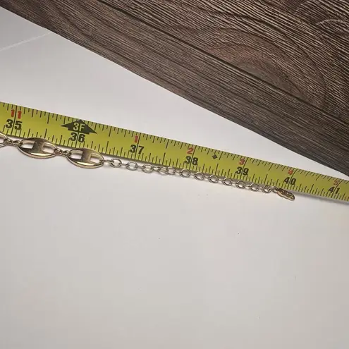 JBK Signed Gold Tone & Black Mariner Link Chain Necklace Camrose & Kross