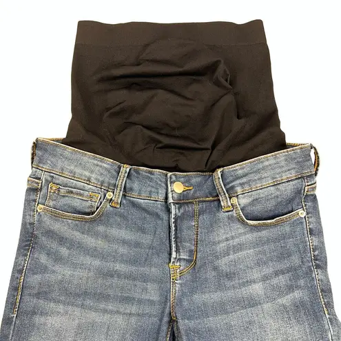Blanqi Denim Belly Support Maternity Stretch Skinny Jeans Medium Wash NEW Size 2 Blue