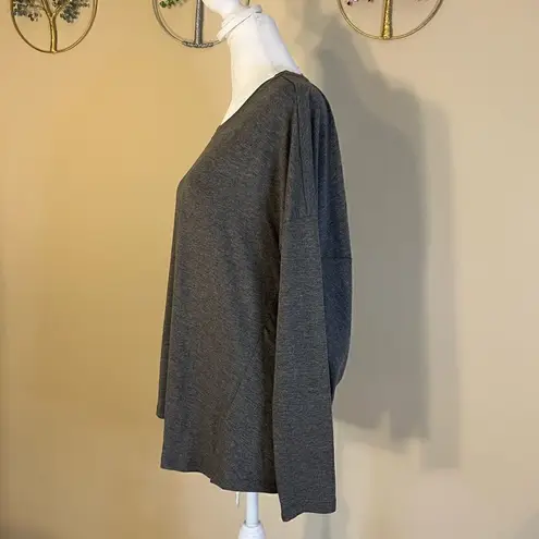 Sunday in Brooklyn NWT! Anthropologie Soft Gray Slouchy Back Long Sleeve Tee XS