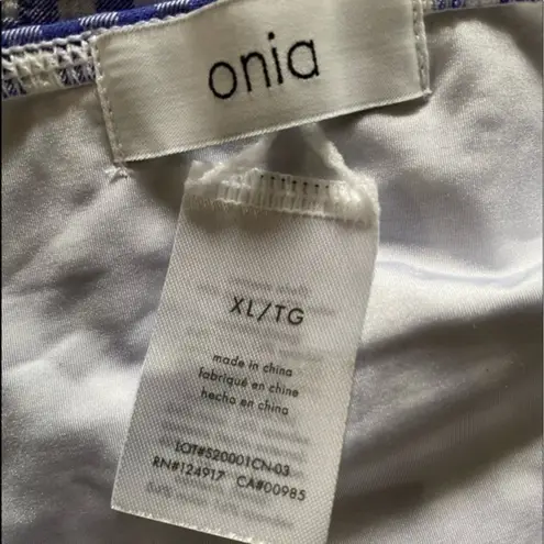 ONIA Royal Blue Gingham Ashley Bottom NWT Size XL WSO6-34