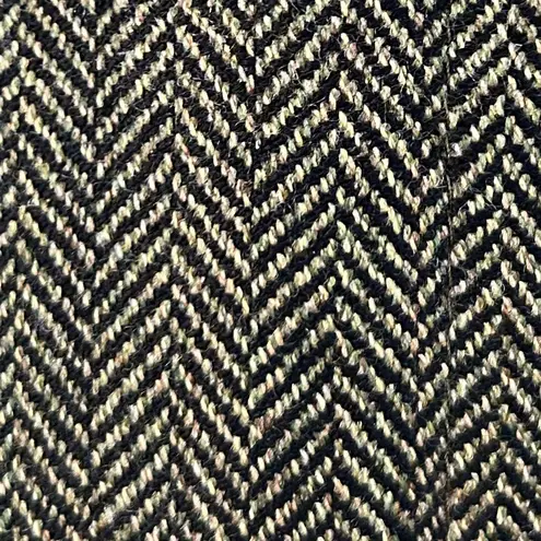 Bill Blass Vintage Loro Piana Wool Cashmere Herringbone Long Jacket Coat Size 14