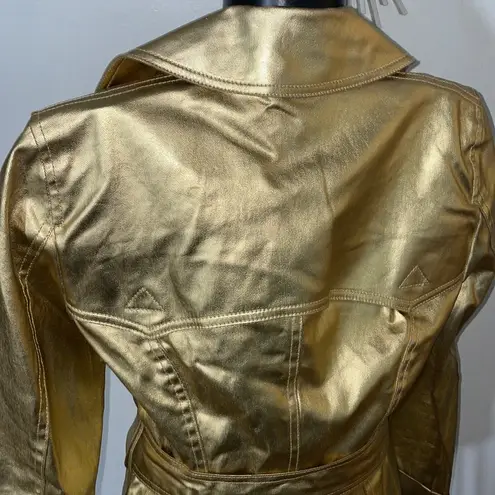 Ralph Lauren Very cute! 
Vintage , Gold belted jacket, shiney, cool size P/P
