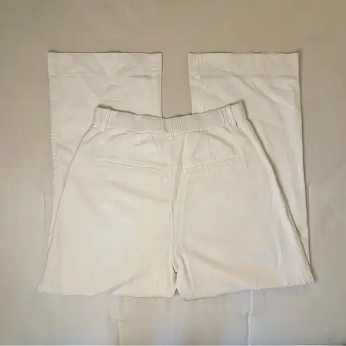 Abercrombie & Fitch  Sloane Tailored Linen-Blend Pant, White, Size M, EUC