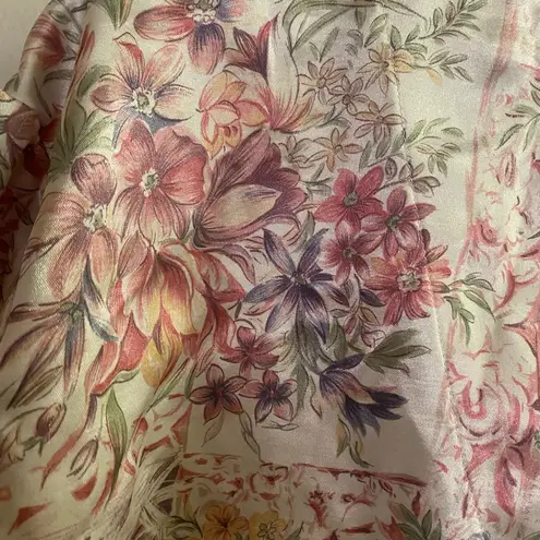 Vintage Kathryn Sleep Shirt Dress Pink Floral Pink Floral L Large Bust 40”