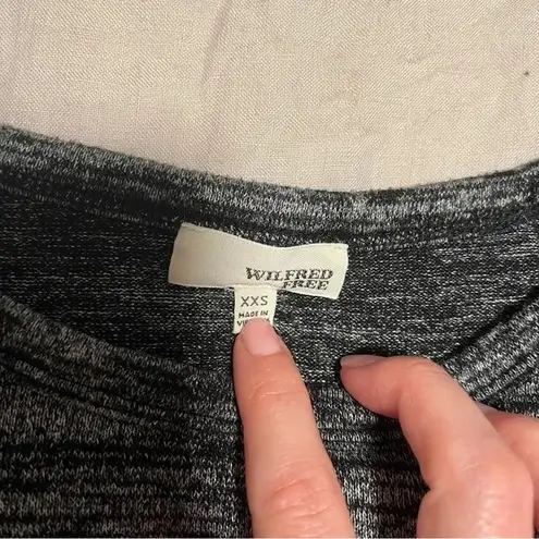 Wilfred Free Aritzia Gray Divina Short Sleeve Tee Shirt Size XXS