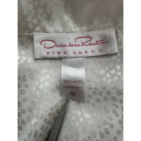 Oscar de la Renta Pink Label Ladies Medium Satin Pajama Top 100% POLYESTER