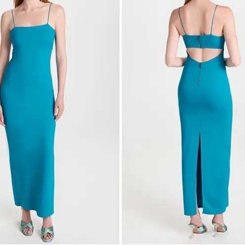 Alice + Olivia NWOT  Nelle Cutout Maxi Dress in OCEAN BLUE, Size 6