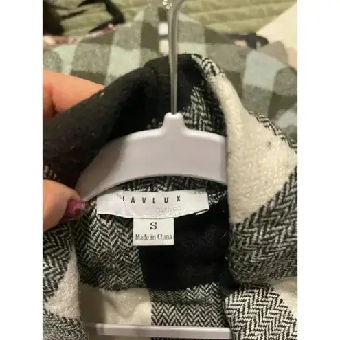 West Loop Favlux Women's Sleeveless Buffalo Check Vest Black And White Size Small soft