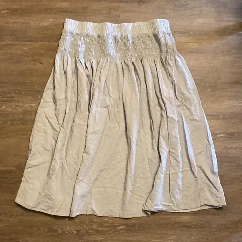 A New Day  Blue Micro Stripe Flowy Midi Skirt Size XXL - Image 5