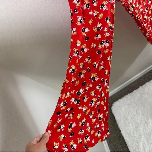 Faithfull the Brand Della Smocked Floral Jumpsuit Size 4