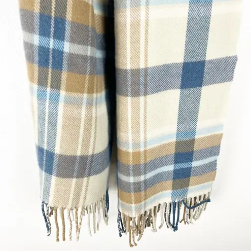 MARK & GRAHAM Multicolored Italian Plaid Fringe Trim Blanket Scarf, 32 x 80 - Image 3