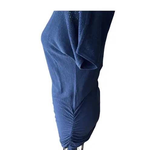 MOTHERHOOD Maternity Navy Blue Cinched Sides Dress ~ Women's Size MEDIUM