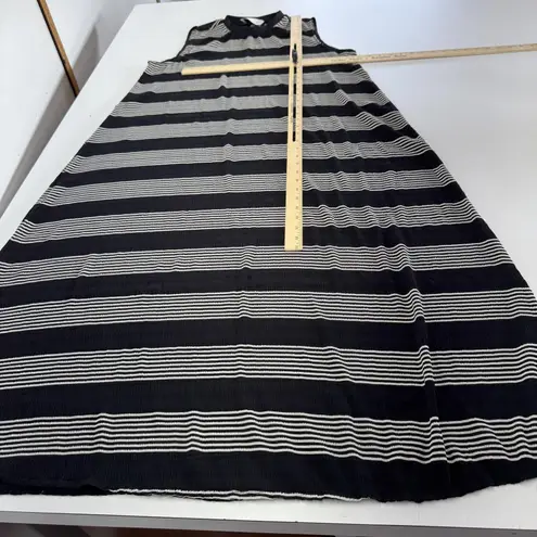 Anthropologie Just Female Dress Womens Small Black White Striped Natasha Maxi