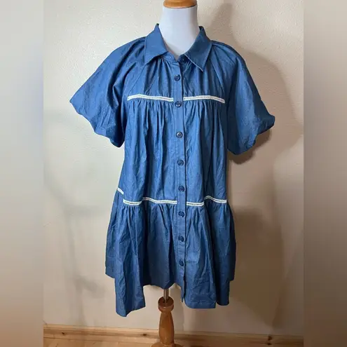 En Saison Blue Tara Puff