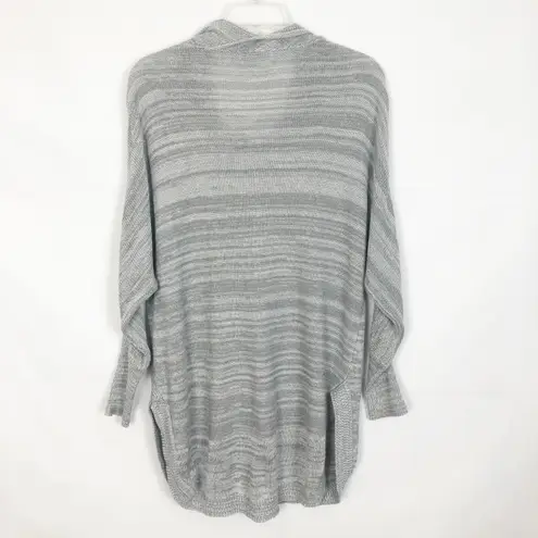De Collection Cowl Neck Dolman Sleeve Gray Sweater