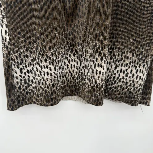Ninety Cheetah Print Crinkle Sleeveless Top Size Small 90s