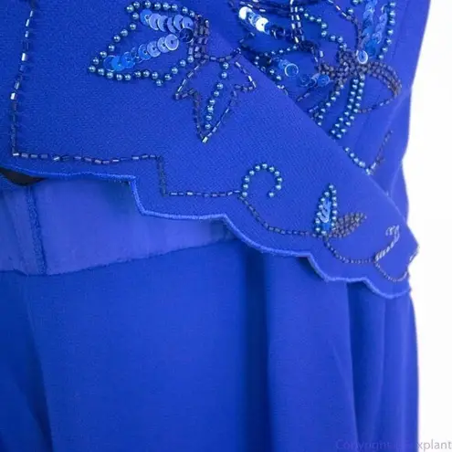 R&M Richards vintage royal blue faux two