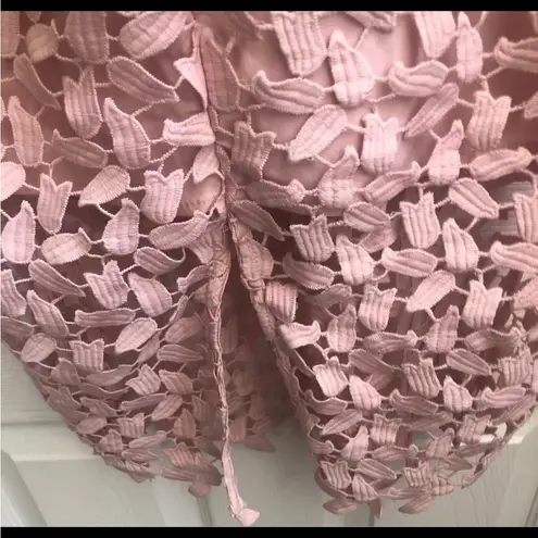 Bardot Pink Ruched Embellished Midi Dress