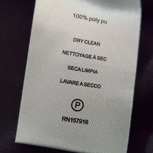 H by Halston Halston Black Faux Leather Pants NWT Size Medium Black Vegan Leather Pants