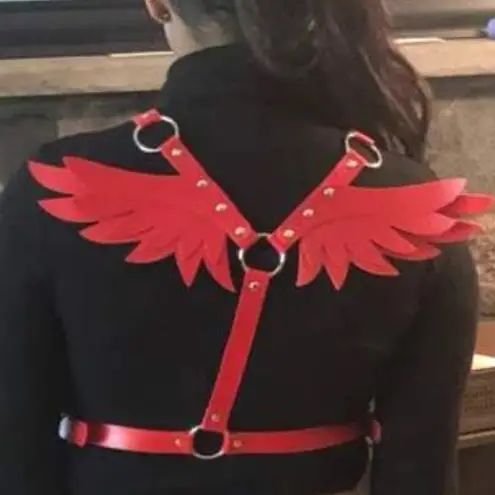 Red Wings O Ring Harness Belt New