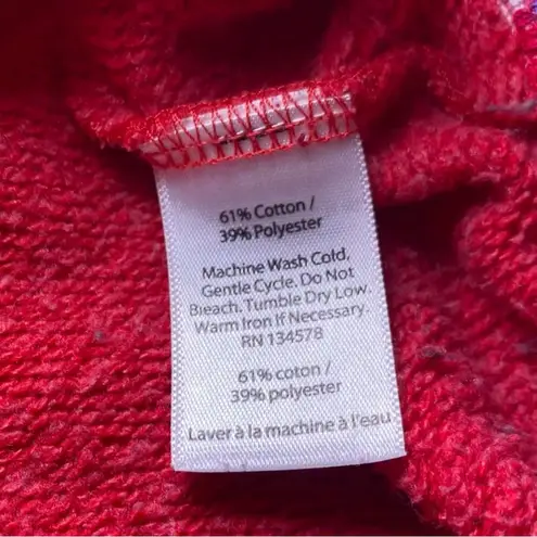 Vineyard Vines  Red Pullover with Whale Pattern