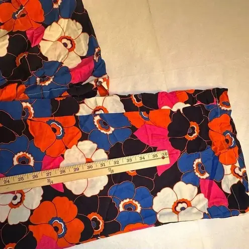 Jules & Leopold Pants Women XL Floral High Rise Belted Chino Flat Front