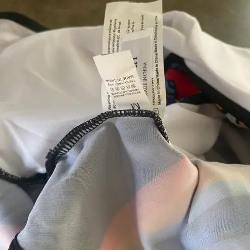 Qearal Women Cut Out Monokini Tribal Print High Waist Padded Swimsuit Tummy Control Swimwear Multiple Size M