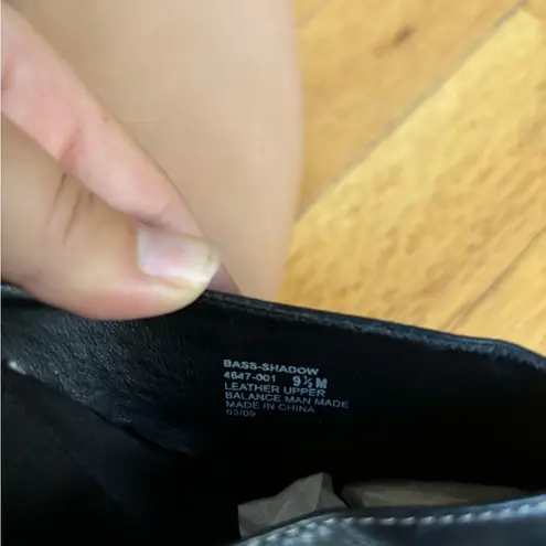 G.H. Bass &Co. Vintage Y2K Bass & Co. Black Leather Kitten Heel Mules with buckle size 9.5