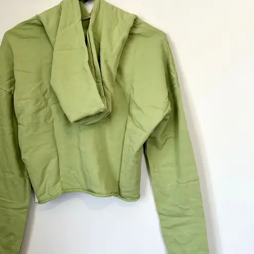 Mate the Label NWT Green Organic Terry Crop Hoodie - Small