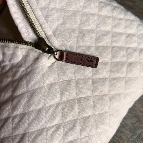 L.L.Bean Quilted Quarter Zip Pullover Sweatshirt