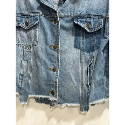 Women's Sadie & Sage Blue Denim Heartbreaker Jean Jacket