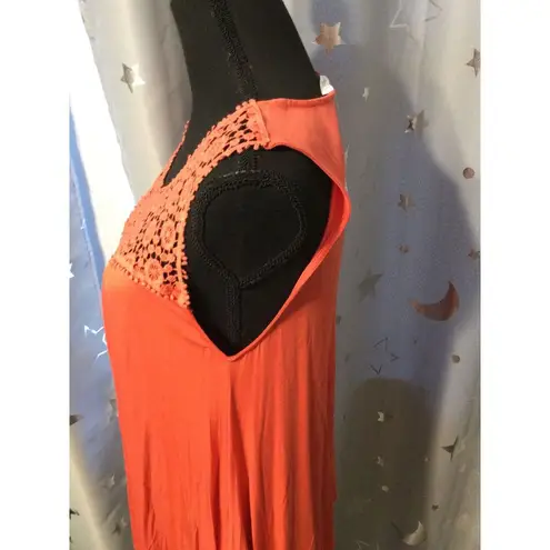 West Kei NEW NWT Coral Crocheted Neck Medium Sleeveless womens Top