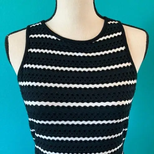 Cache  black and white long dress in size medium