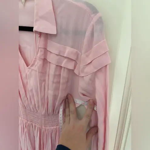 Maje  Rubin Smocked Blouson Dress Size Small (1)