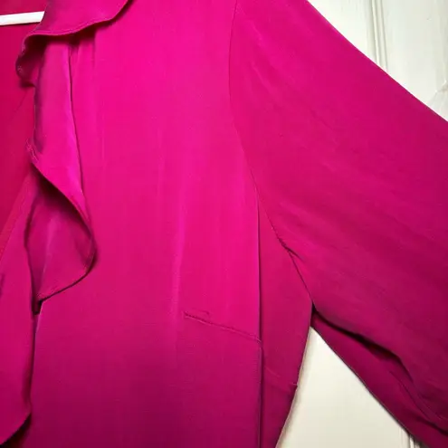 Milly Emalee Silk-Blend Ruffle Dress *FLAWED*